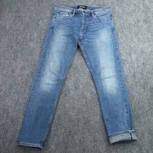 Revtown Jeans Men 32x30 (Fit 33x28) Tapered Selvedge‎ Decade Denim Cotton Linen